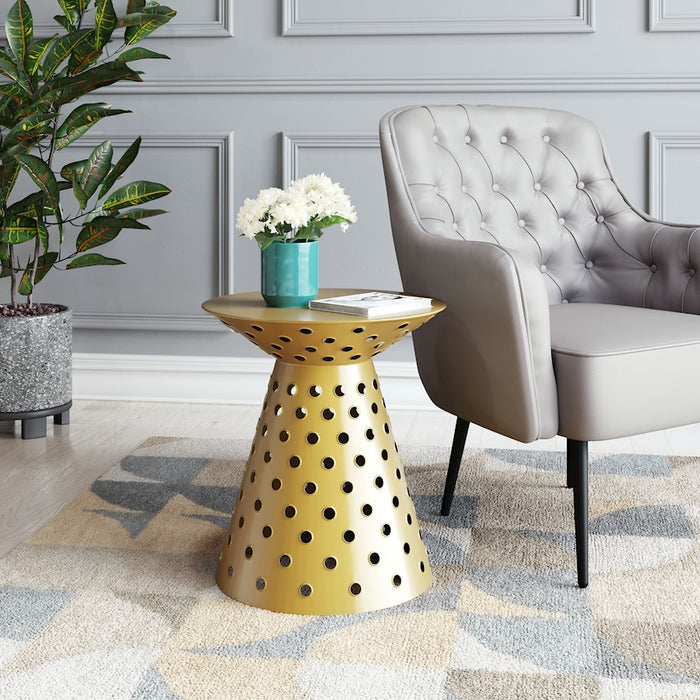 Zuo Modern Proton Side Table, Gold