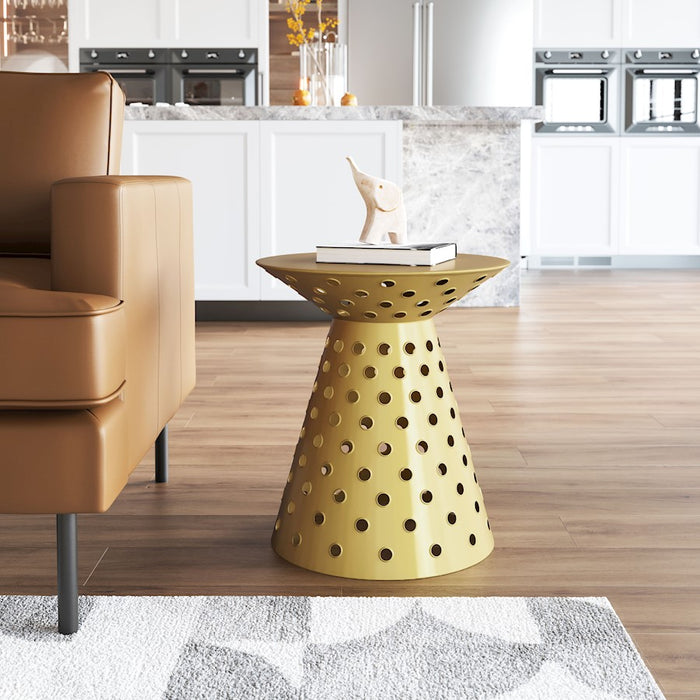 Zuo Modern Proton Side Table, Gold
