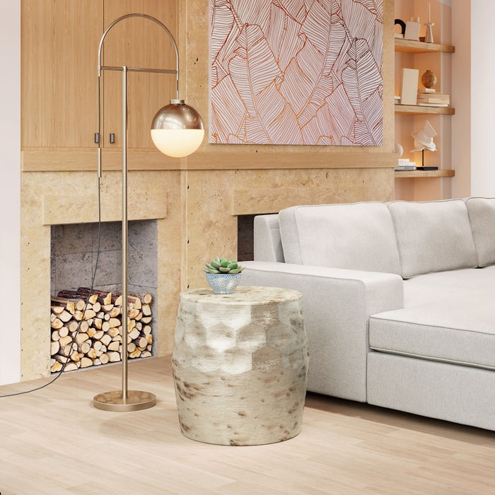 Zuo Modern Pam Side Table, Antique Beige
