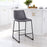 Zuo Modern Smart Counter Stool Set of 2, Charcoal