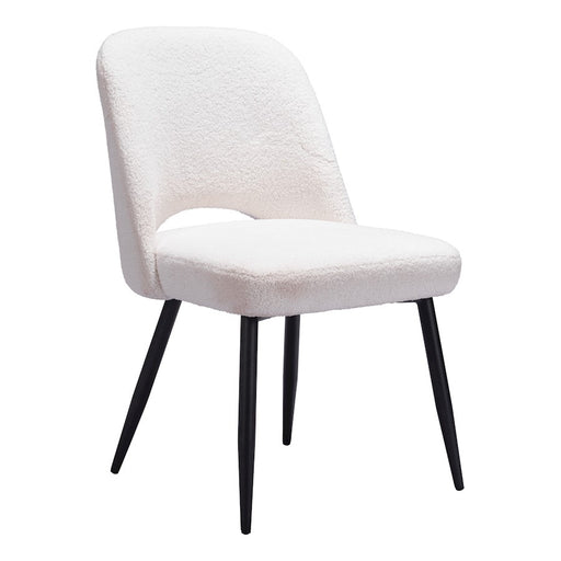 Zuo Modern Teddy Dining Chair Set of 2, Ivory