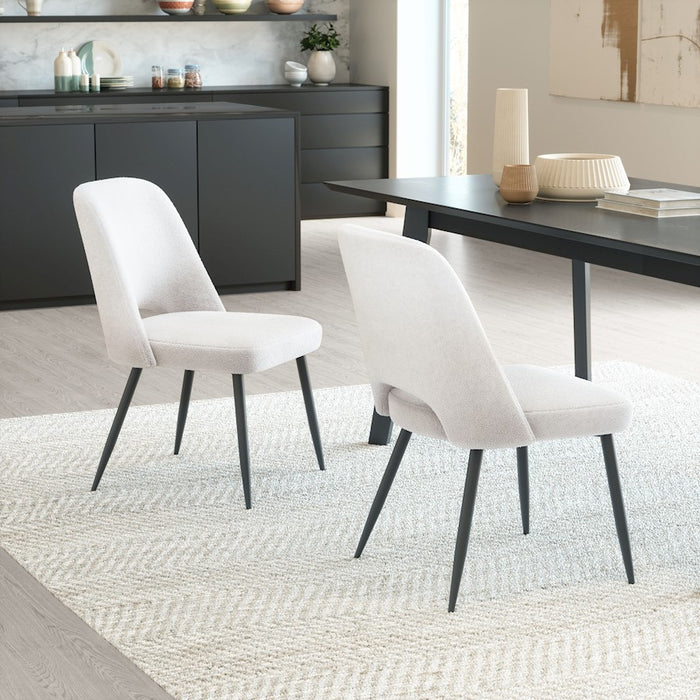 Zuo Modern Teddy Dining Chair Set of 2, Ivory