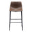 Zuo Modern Smart BarStool Set of 2, Vintage Espresso