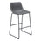 Zuo Modern Smart BarStool Set of 2, Charcoal