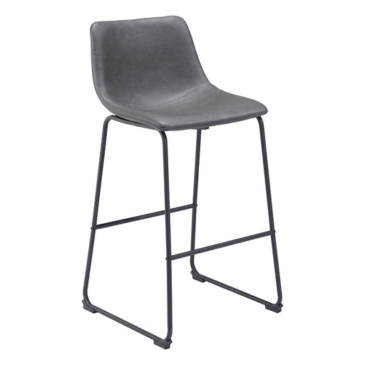 Zuo Modern Smart BarStool Set of 2, Charcoal