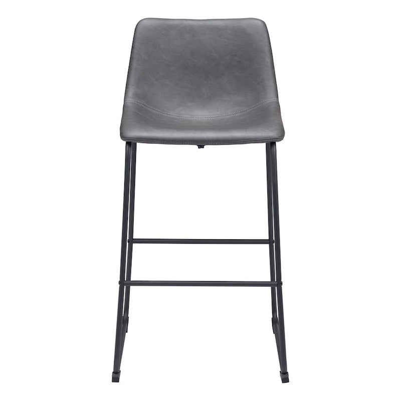 Zuo Modern Smart BarStool Set of 2, Charcoal