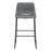 Zuo Modern Smart BarStool Set of 2, Charcoal