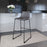 Zuo Modern Smart BarStool Set of 2, Charcoal