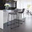 Zuo Modern Smart BarStool Set of 2, Charcoal