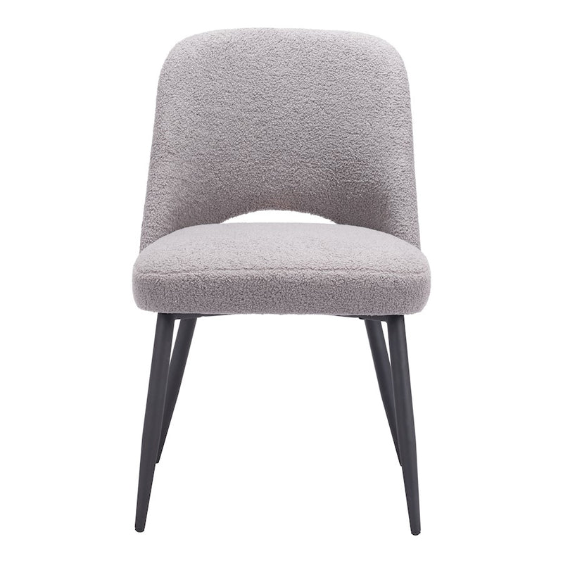 Zuo Modern Teddy Dining Chair Set of 2, Gray