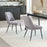 Zuo Modern Teddy Dining Chair Set of 2, Gray