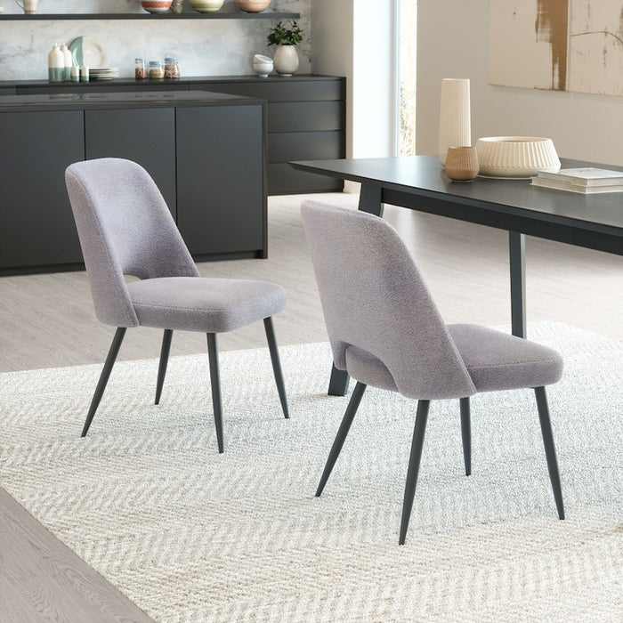 Zuo Modern Teddy Dining Chair Set of 2, Gray