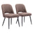Zuo Modern Teddy Dining Chair Set of 2, Brown - 109329