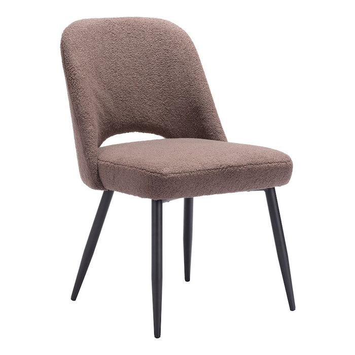 Zuo Modern Teddy Dining Chair Set of 2, Brown