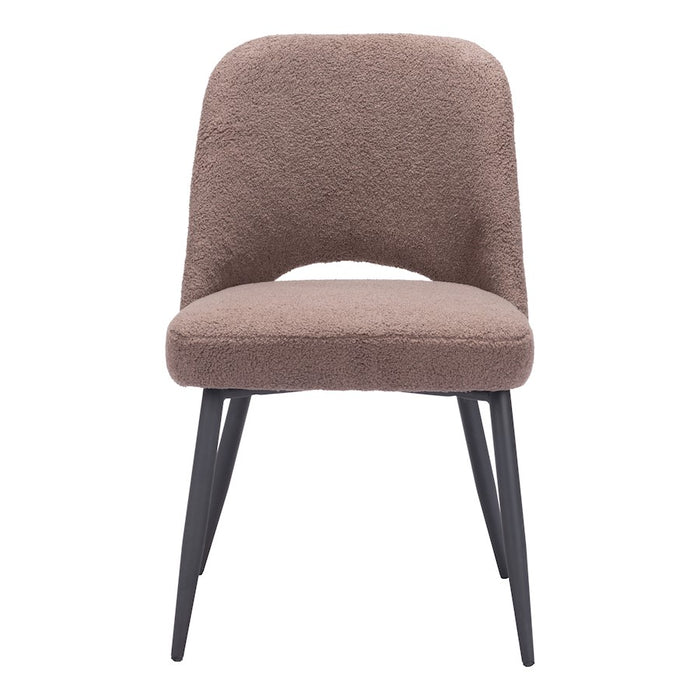 Zuo Modern Teddy Dining Chair Set of 2, Brown