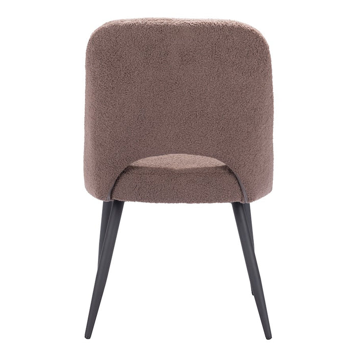 Zuo Modern Teddy Dining Chair Set of 2, Brown