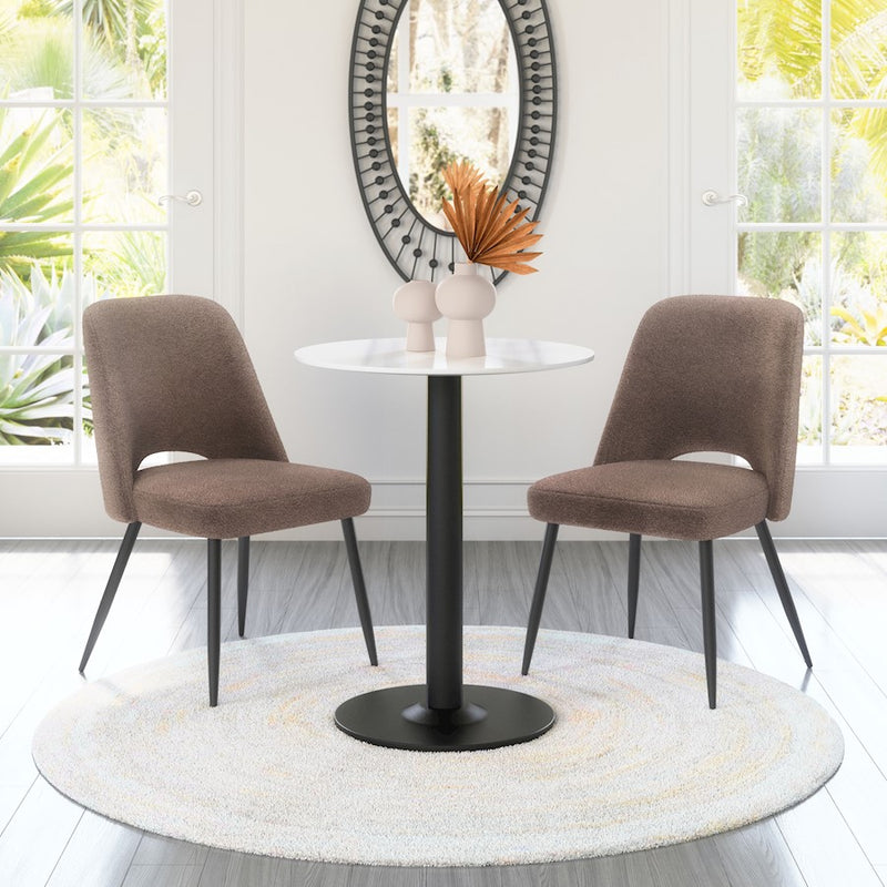 Zuo Modern Teddy Dining Chair Set of 2, Brown