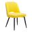 Zuo Modern Teddy Dining Chair Set of 2, Yellow