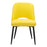 Zuo Modern Teddy Dining Chair Set of 2, Yellow