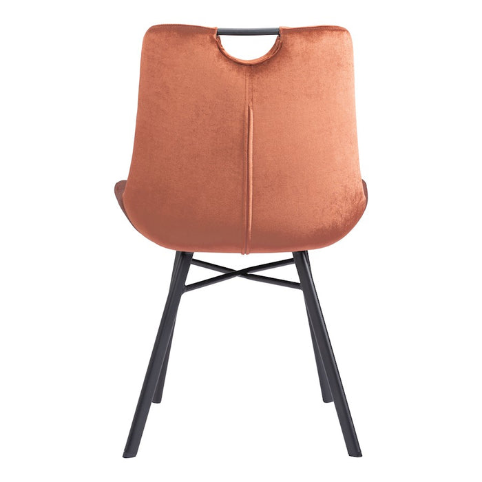 Zuo Modern Tyler Dining Chair Set of 2, Brown