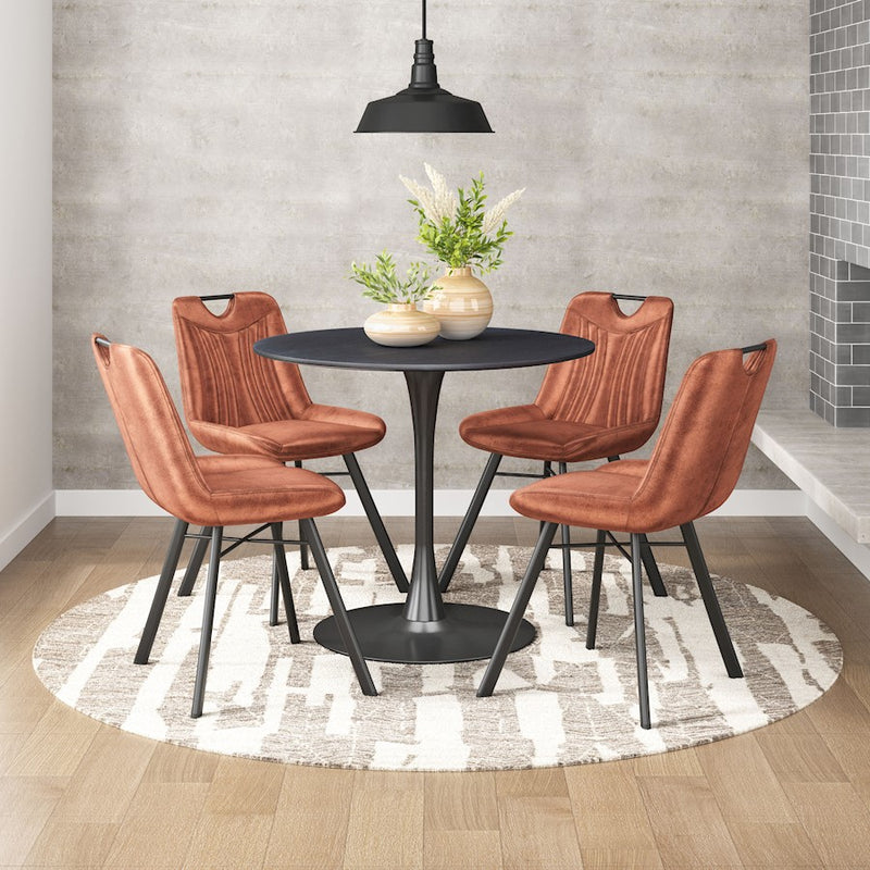 Zuo Modern Tyler Dining Chair Set of 2, Brown
