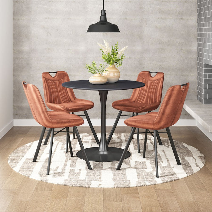 Zuo Modern Tyler Dining Chair Set of 2, Brown