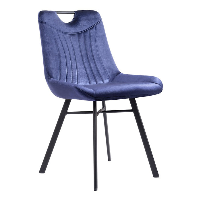 Zuo Modern Tyler Dining Chair Set of 2, Blue