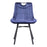 Zuo Modern Tyler Dining Chair Set of 2, Blue