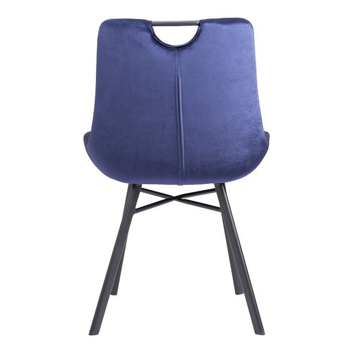 Zuo Modern Tyler Dining Chair Set of 2, Blue