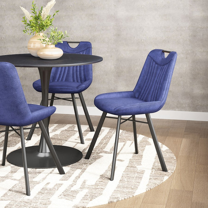 Zuo Modern Tyler Dining Chair Set of 2, Blue