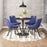 Zuo Modern Tyler Dining Chair Set of 2, Blue