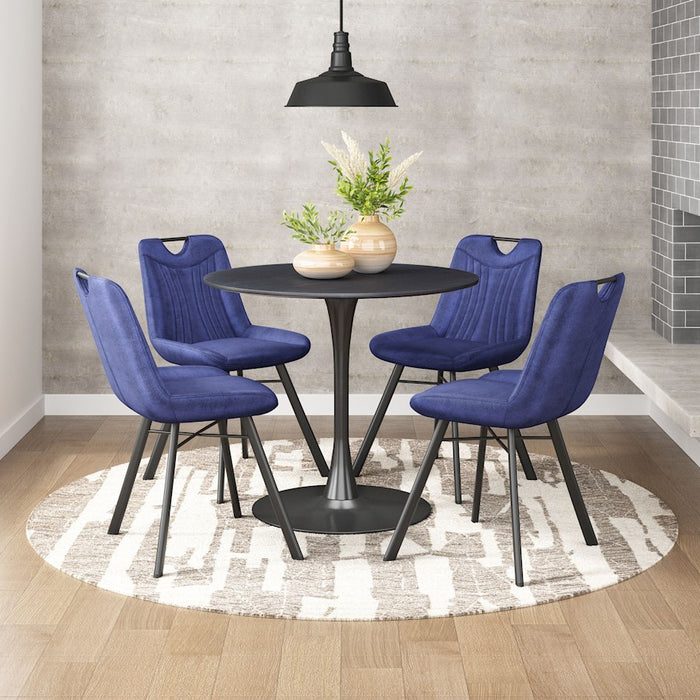 Zuo Modern Tyler Dining Chair Set of 2, Blue