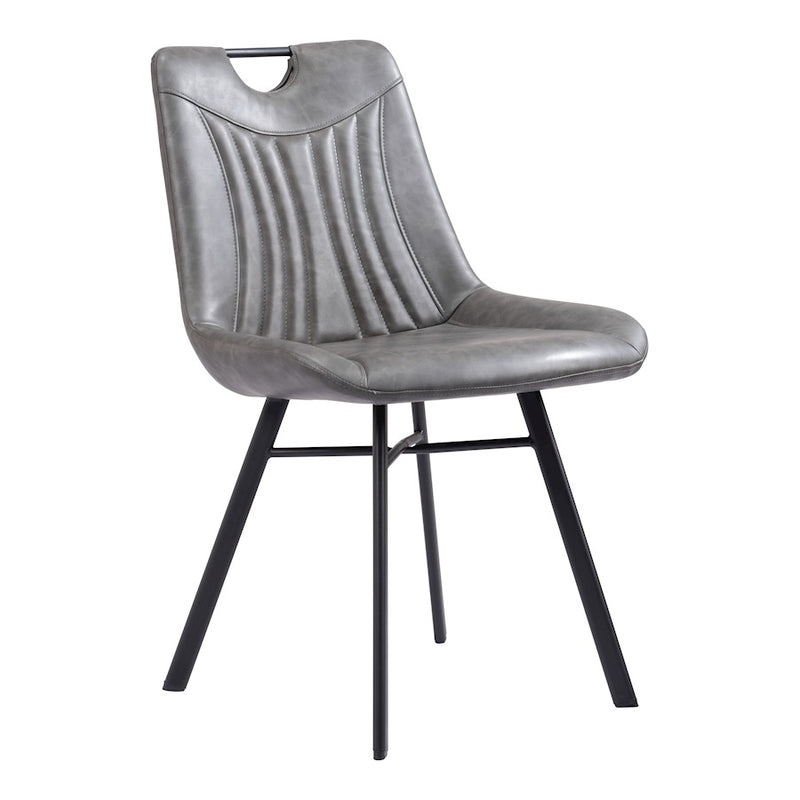 Zuo Modern Tyler Dining Chair Set of 2, Vintage Gray