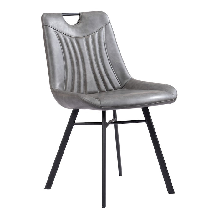 Zuo Modern Tyler Dining Chair Set of 2, Vintage Gray