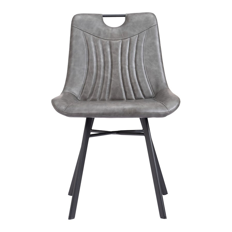 Zuo Modern Tyler Dining Chair Set of 2, Vintage Gray