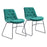 Zuo Modern Tammy Dining Chair Set of 2, Green - 109334