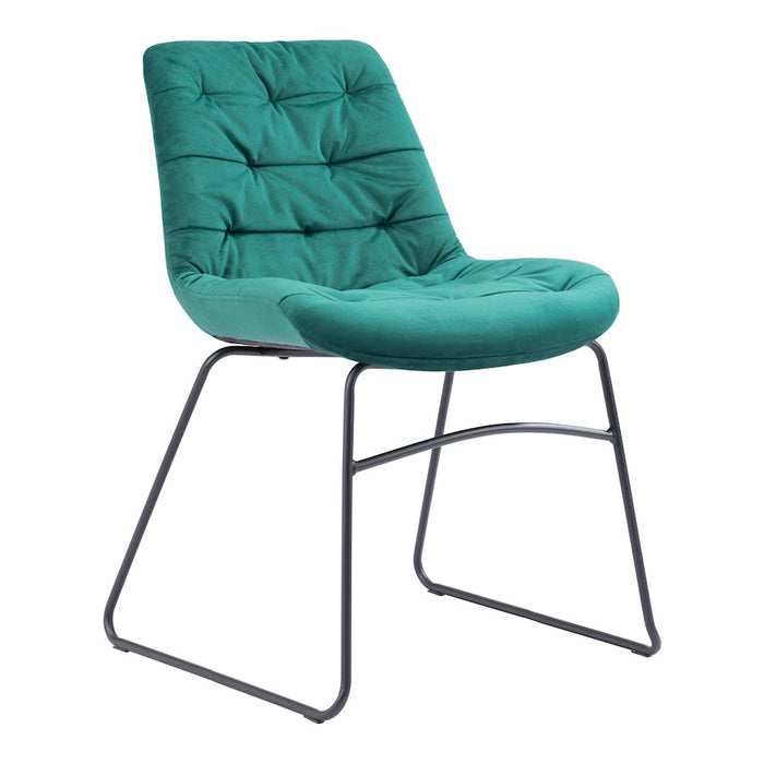Zuo Modern Tammy Dining Chair Set of 2, Green