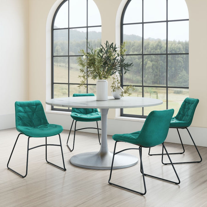 Zuo Modern Tammy Dining Chair Set of 2, Green