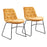 Zuo Modern Tammy Dining Chair Set of 2, Yellow - 109335