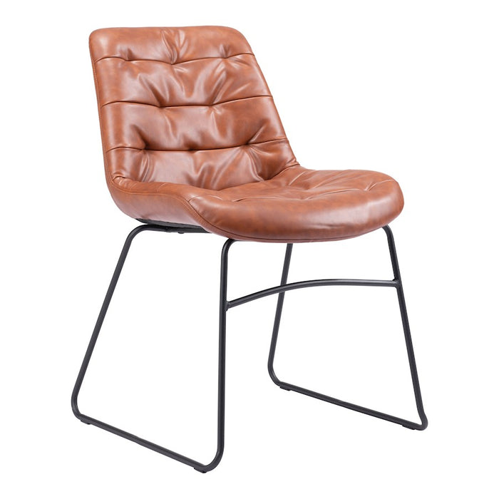Zuo Modern Tammy Dining Chair Set of 2, Vintage Brown