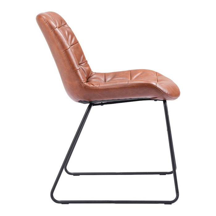 Zuo Modern Tammy Dining Chair Set of 2, Vintage Brown