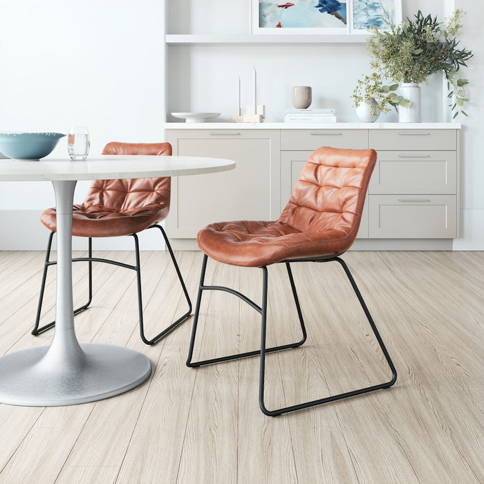 Zuo Modern Tammy Dining Chair Set of 2, Vintage Brown