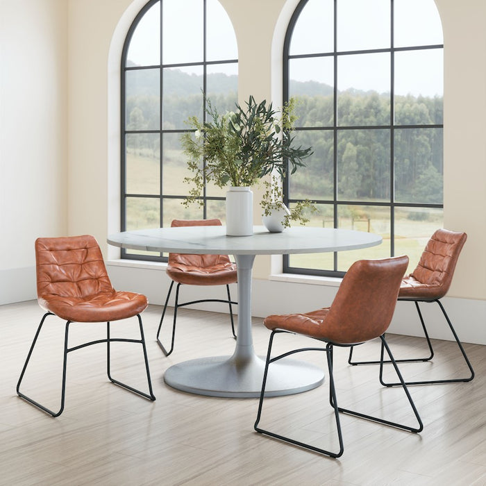 Zuo Modern Tammy Dining Chair Set of 2, Vintage Brown