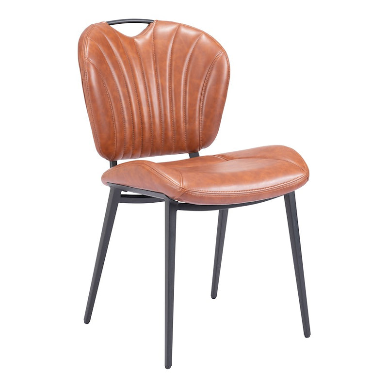Zuo Modern Terrence Dining Chair Set of 2, Vintage Brown - 109337