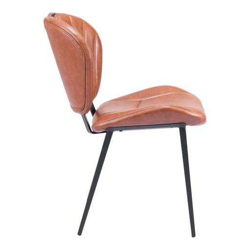 Zuo Modern Terrence Dining Chair Set of 2, Vintage Brown