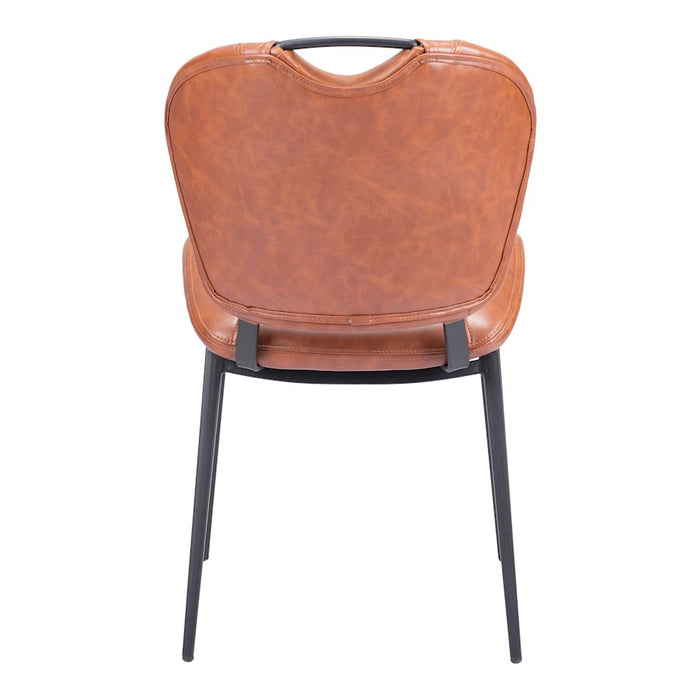 Zuo Modern Terrence Dining Chair Set of 2, Vintage Brown