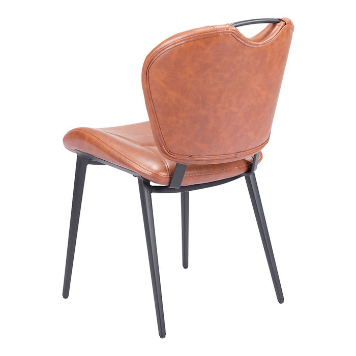 Zuo Modern Terrence Dining Chair Set of 2, Vintage Brown