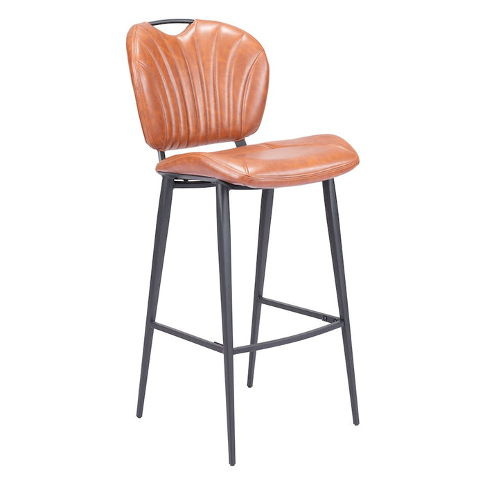 Zuo Modern Terrence Barstool, Vintage Brown - 109339