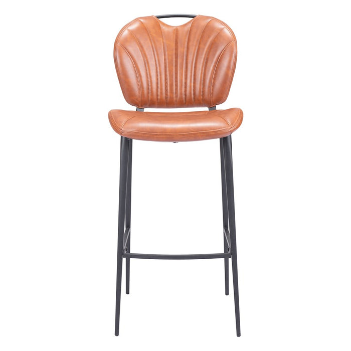 Zuo Modern Terrence Barstool, Vintage Brown