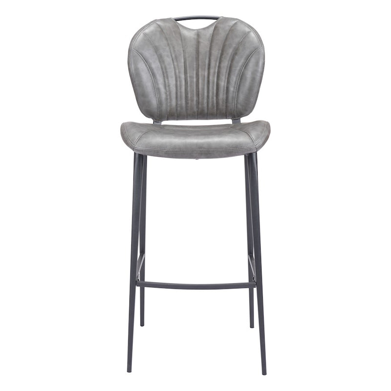 Zuo Modern Terrence Barstool, Vintage Gray